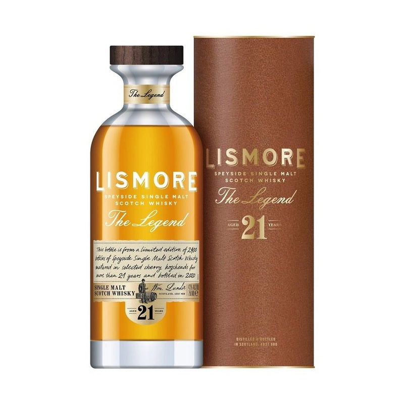 Lismore "The Legend" 21 Year Old Speyside Single Malt Scotch Whisky - ForWhiskeyLovers.com