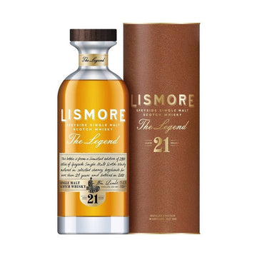 Lismore "The Legend" 21 Year Old Speyside Single Malt Scotch Whisky - ForWhiskeyLovers.com