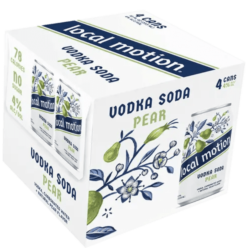 Local Motion - Pear Vodka Soda 4-Pack - ForWhiskeyLovers.com