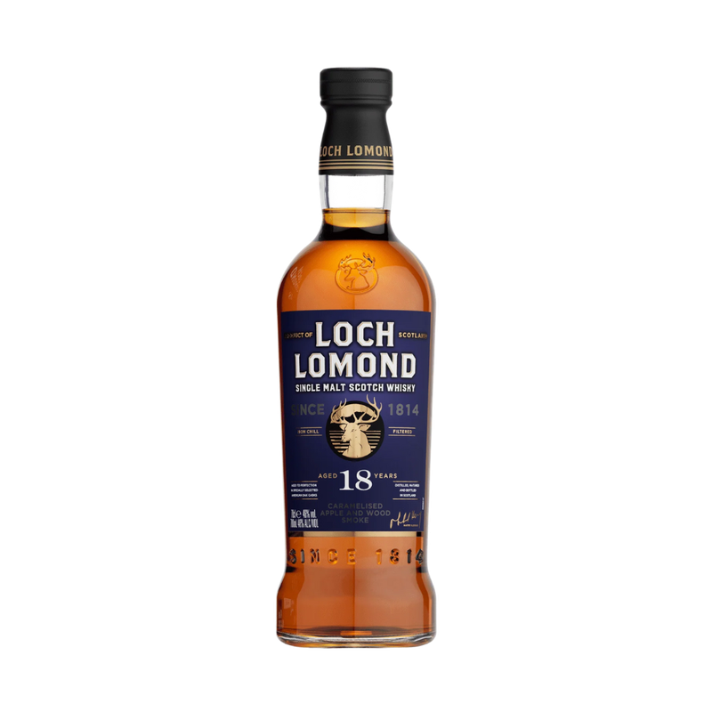 Loch Lomond Single Malt Scotch Caramelised Apple and Wood Smoke 18 Year - ForWhiskeyLovers.com