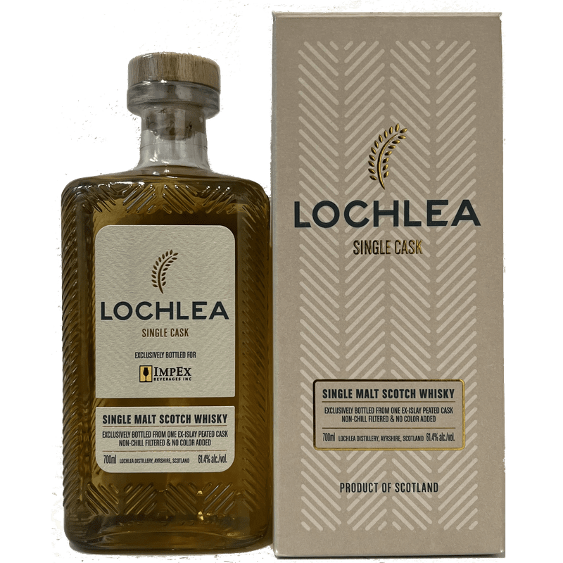 Lochlea Ex-Islay Peated Cask Single Cask Single Malt Scotch Whisky - ForWhiskeyLovers.com