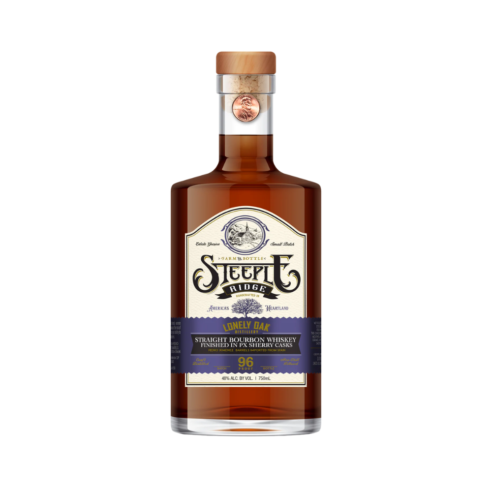 Lonely Oak Steeple Ridge Straight Bourbon Finished in PX Sherry Casks 750ml - ForWhiskeyLovers.com