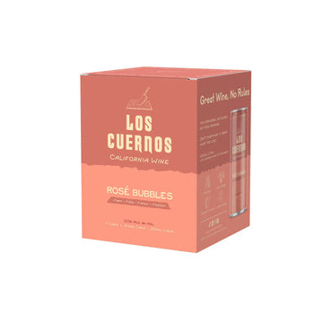 Los Cuernos Rosé Bubbles 4-Pack - ForWhiskeyLovers.com