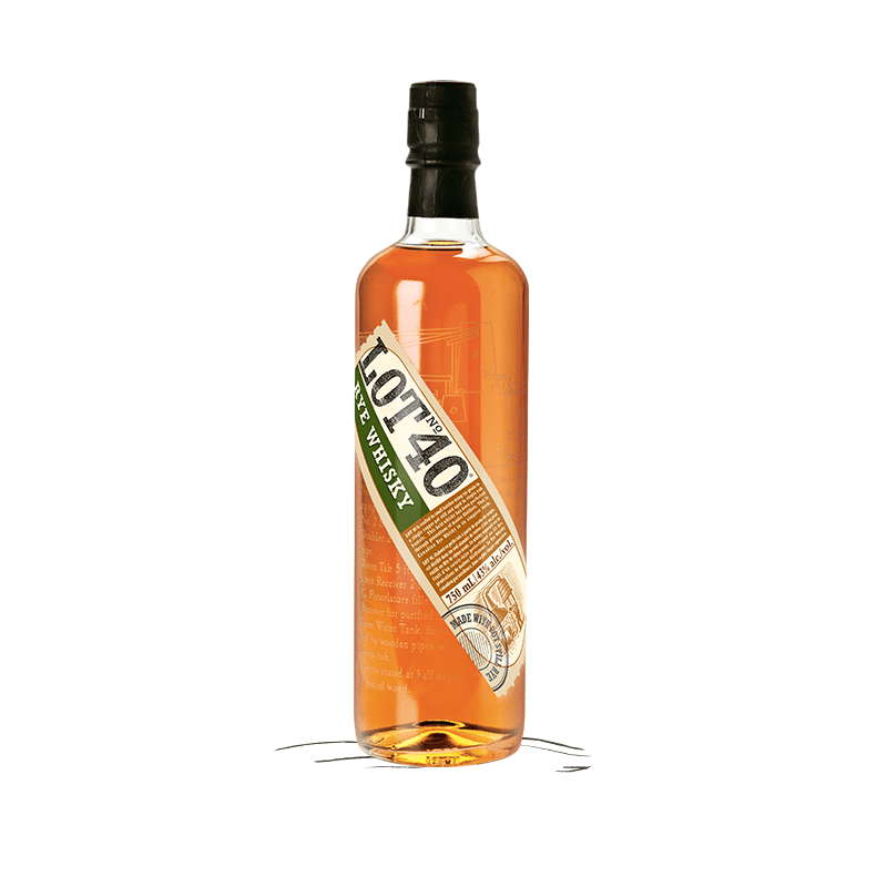 Lot No 40 Canadian Rye Whisky 750ml - ForWhiskeyLovers.com