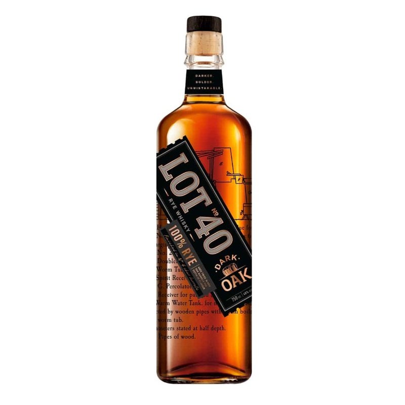 Lot No. 40 Dark Oak Canadian Rye Whisky - ForWhiskeyLovers.com