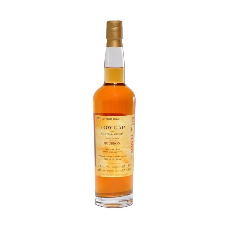 Low Gap 2 Year Old Bourbon California Whiskey - ForWhiskeyLovers.com