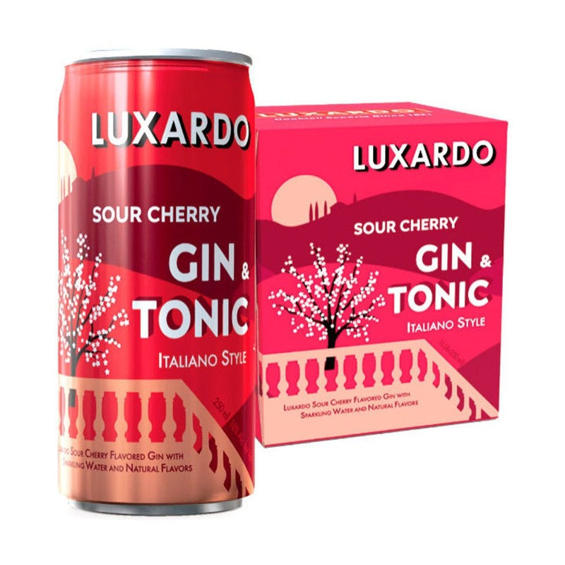 Luxardo Sour Cherry Gin & Tonic 4-Pack - ForWhiskeyLovers.com
