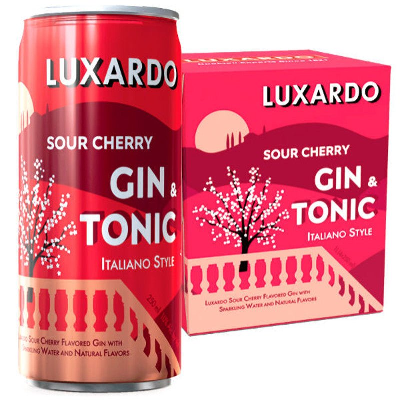 Luxardo Sour Cherry Gin & Tonic 4-Pack - ForWhiskeyLovers.com