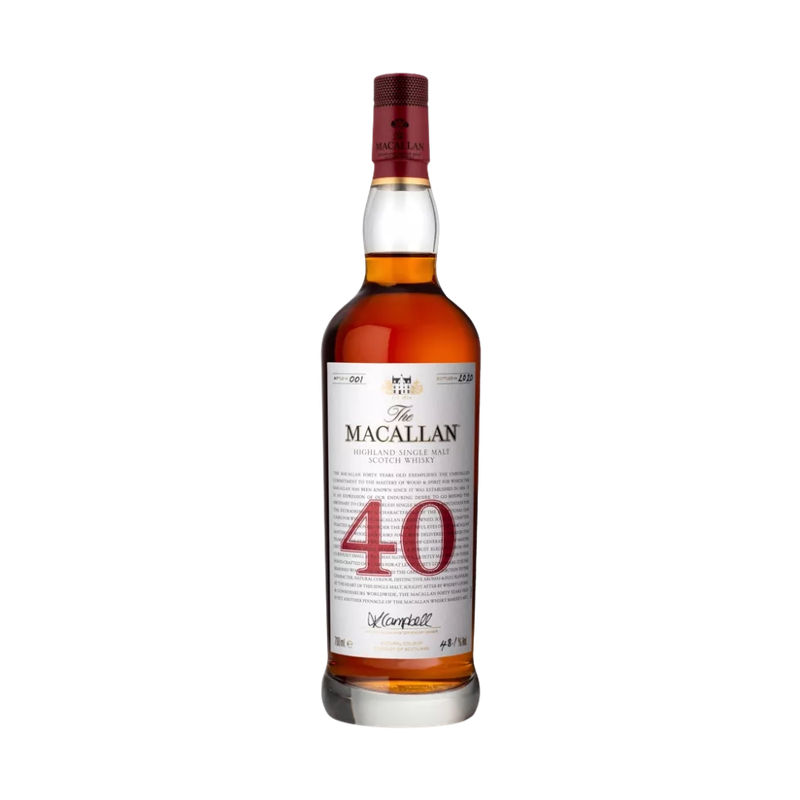 Macallan Red Collection 40 Year Old Single Malt Scotch Whisky - ForWhiskeyLovers.com