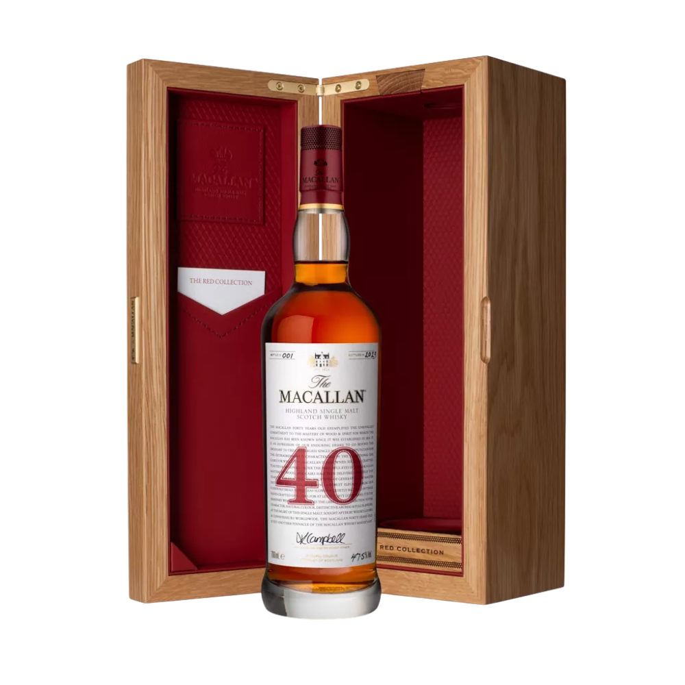 Macallan Red Collection 40 Year Old Single Malt Scotch Whisky - ForWhiskeyLovers.com