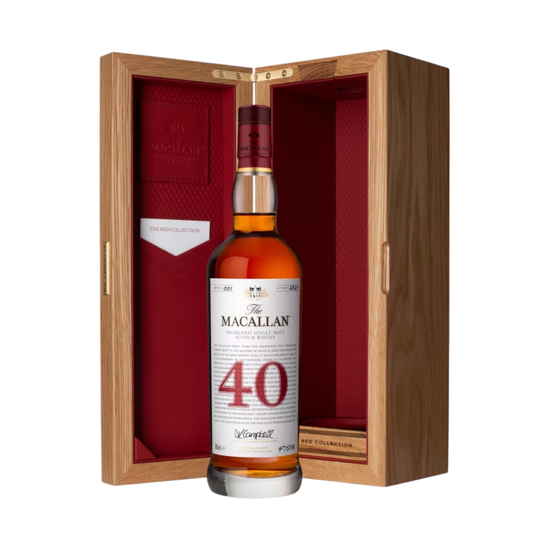 Macallan Red Collection 40 Year Old Single Malt Scotch Whisky - ForWhiskeyLovers.com