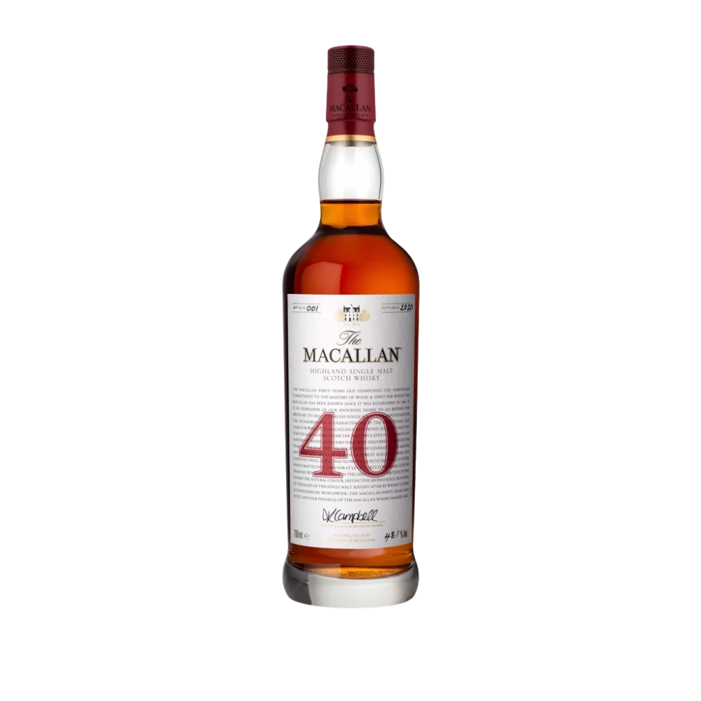 Macallan Red Collection 40 Year Old Single Malt Scotch Whisky - ForWhiskeyLovers.com