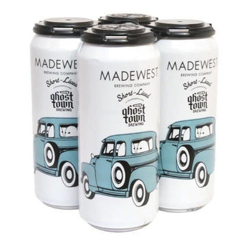 MadeWest x Ghost Town 'Short Lived' West Coast IPA Beer 4-Pack - ForWhiskeyLovers.com