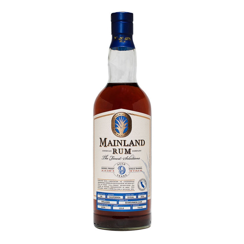 Mainland American Rum Co. California 9 Year Old Rum - ForWhiskeyLovers.com