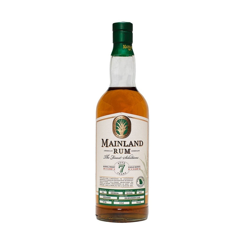 Mainland American Rum Co. Georgia 7 Year Old Rum - ForWhiskeyLovers.com
