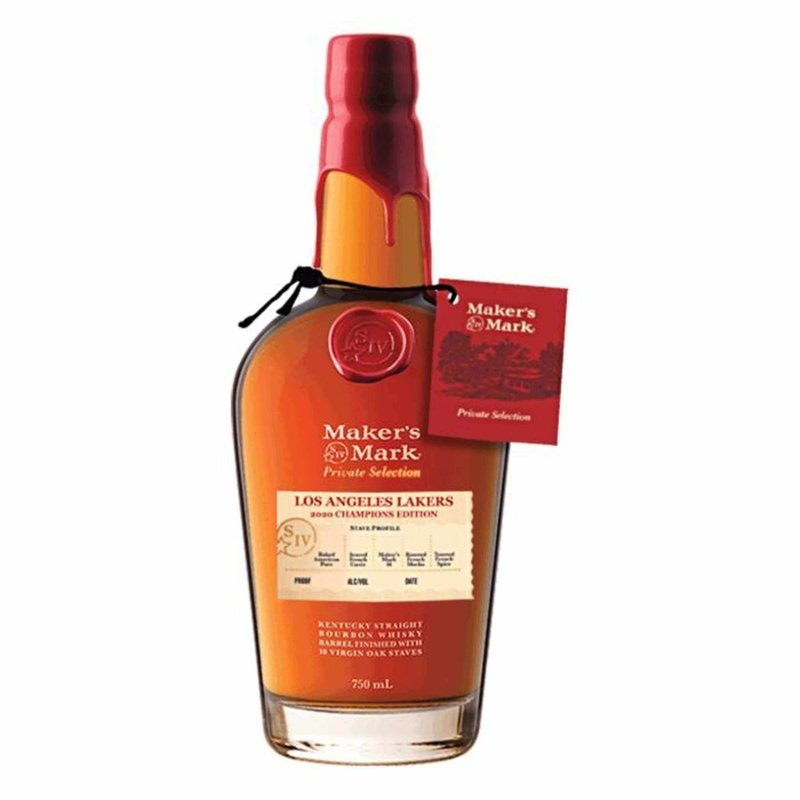 Maker's Mark Cask Strength Kentucky Straight Bourbon Whiskey Private Wood Finish Selection Lakers 2020 - ForWhiskeyLovers.com