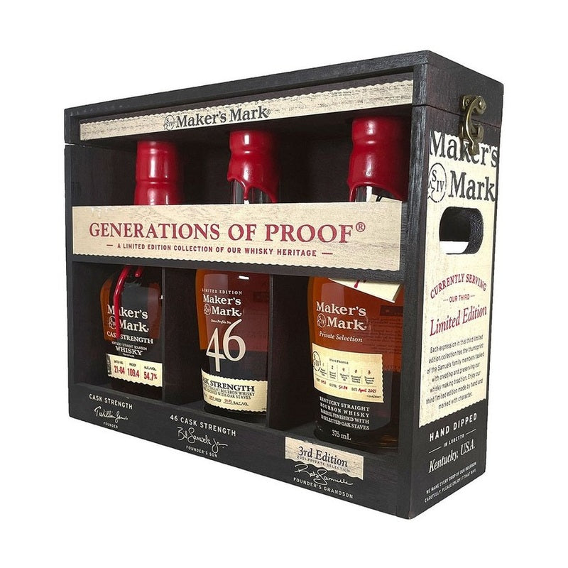 Maker's Mark 'Generation of Proof' Private Selection / 46 CS / Cask Strength 3-Pack 375ml - ForWhiskeyLovers.com