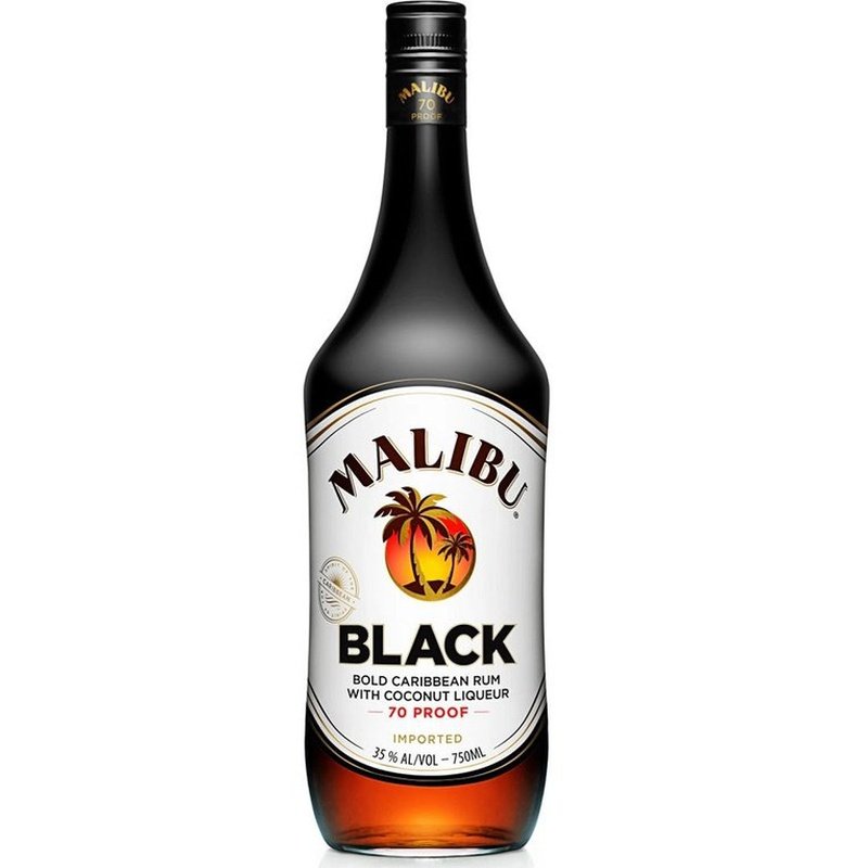 Malibu Black Coconut Flavored Caribbean Rum - ForWhiskeyLovers.com