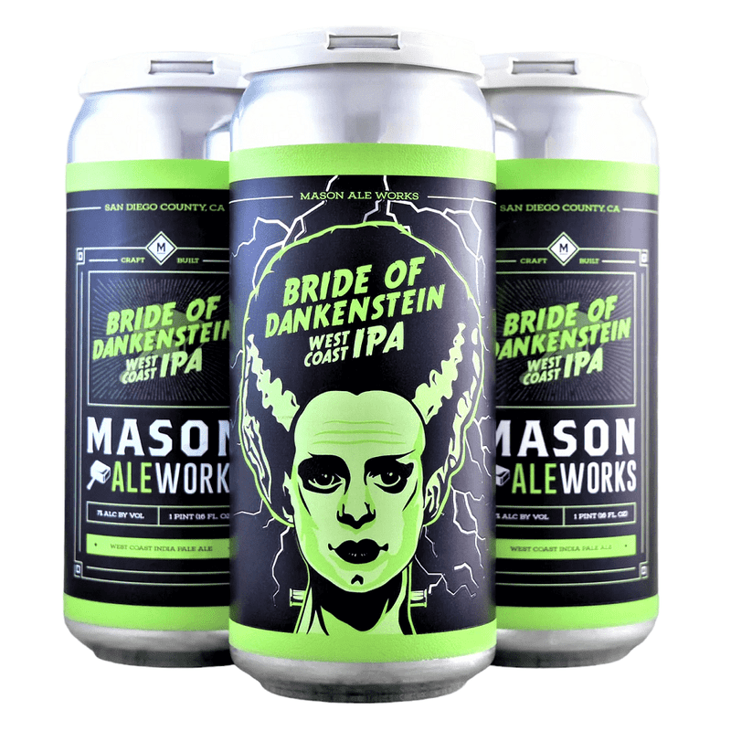 Mason Ale Works 'Bride of Dankenstein' West Coast IPA Beer 4-Pack - ForWhiskeyLovers.com