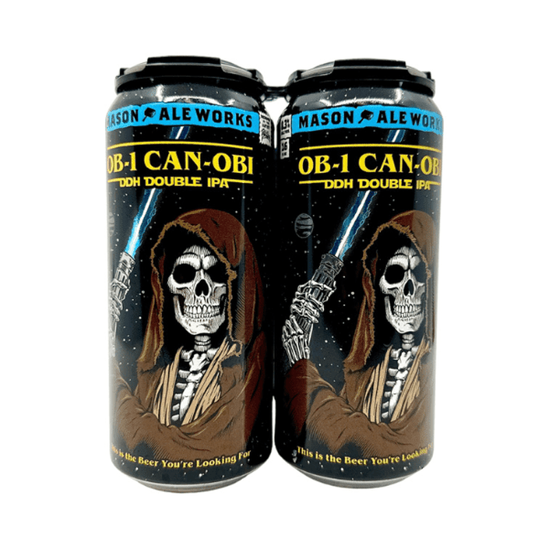 Mason Ale Works 'Obi-1 Can-Obi' DDH Hazy Double IPA 4-Pack - ForWhiskeyLovers.com