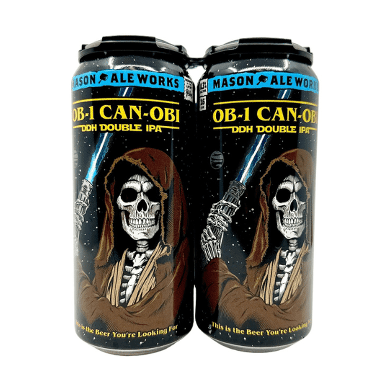 Mason Ale Works 'Obi-1 Can-Obi' DDH Hazy Double IPA 4-Pack - ForWhiskeyLovers.com