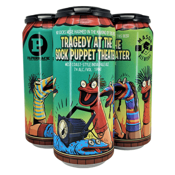 Mason Ale Works 'Tragedy At The Sock Puppet Theater' West Coast-Style IPA Beer 4-Pack - ForWhiskeyLovers.com