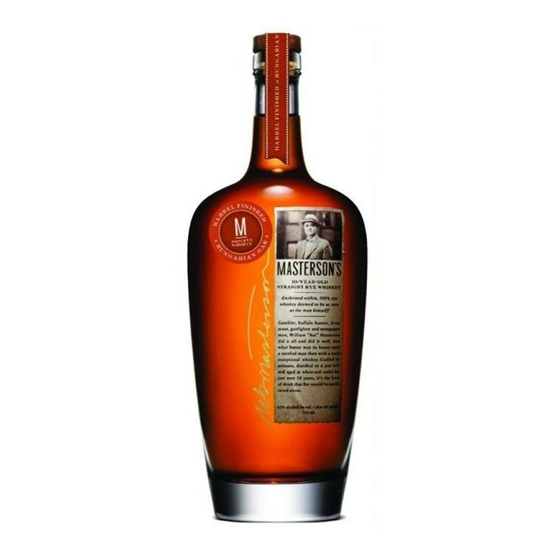 Masterson's 10 Year Old Hungarian Oak Barrel Finished Straight Rye Whiskey - ForWhiskeyLovers.com