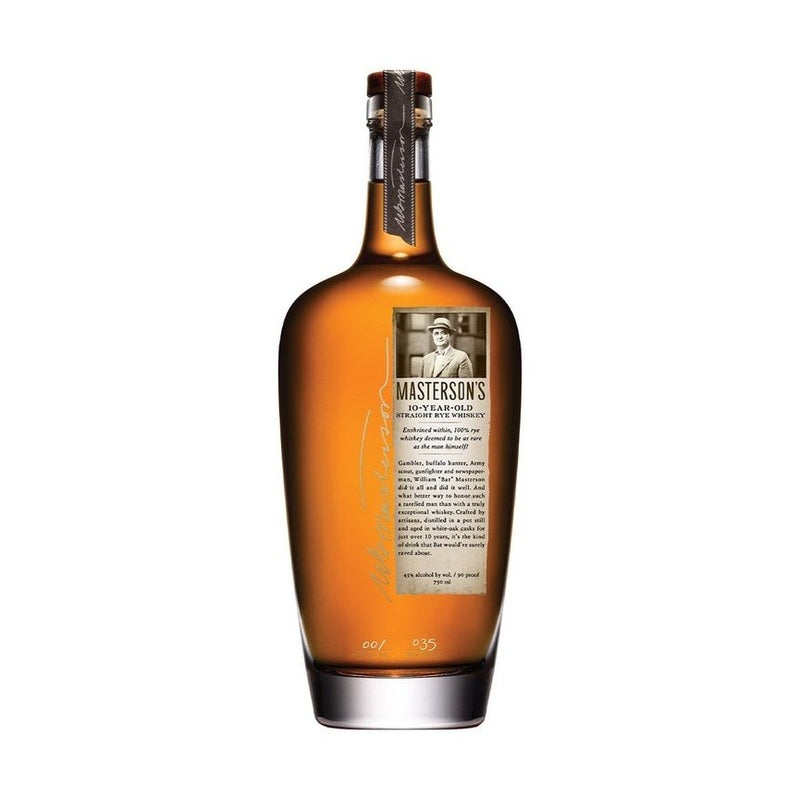 Masterson's Canadian Straight Rye Whiskey 10 Year - ForWhiskeyLovers.com