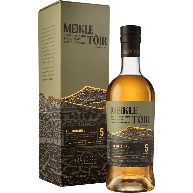 Meikle Toir 'The Original' 5 Year Old Peated Speyside Single Malt Scotch Whisky - ForWhiskeyLovers.com