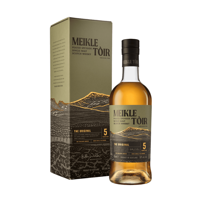 Meikle Toir 'The Original' 5 Year Old Peated Speyside Single Malt Scotch Whisky - ForWhiskeyLovers.com