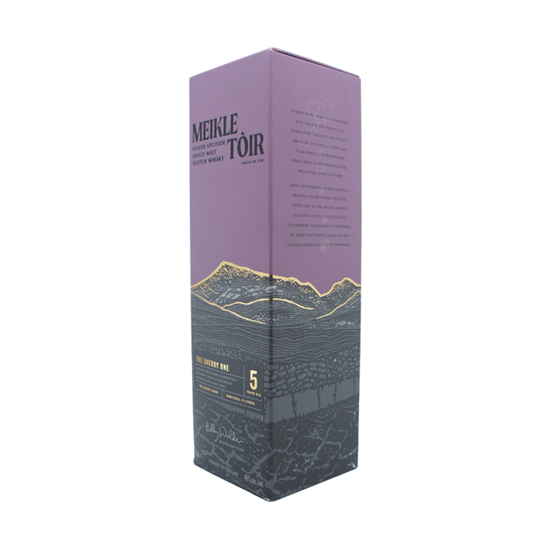 Meikle Toir 'The Sherry One' 5 Year Old Peated Speyside Single Malt Scotch Whisky - ForWhiskeyLovers.com