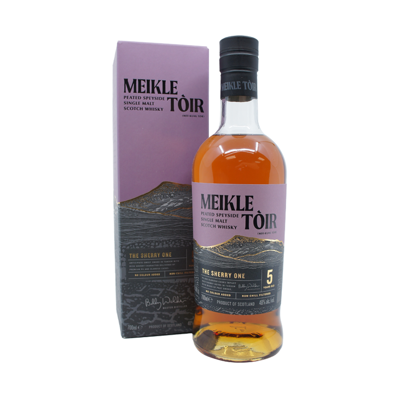 Meikle Toir 'The Sherry One' 5 Year Old Peated Speyside Single Malt Scotch Whisky - ForWhiskeyLovers.com