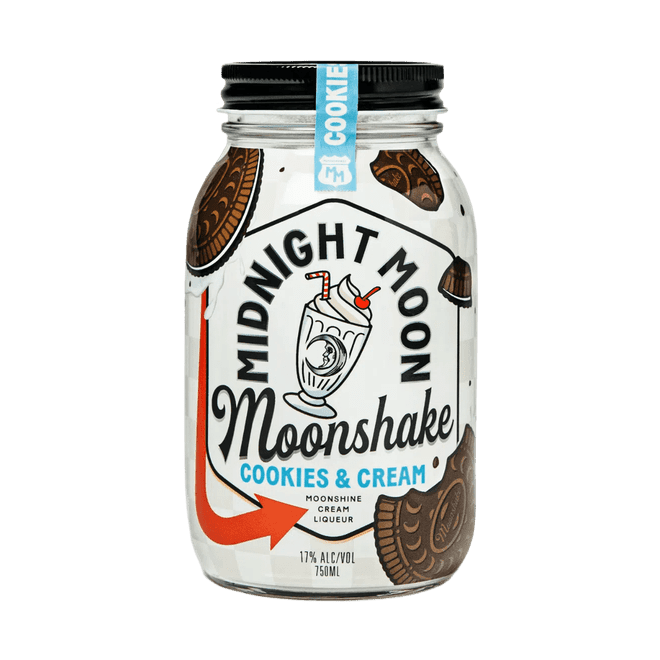 Midnight Moon MoonShakes Cookies & Cream - ForWhiskeyLovers.com