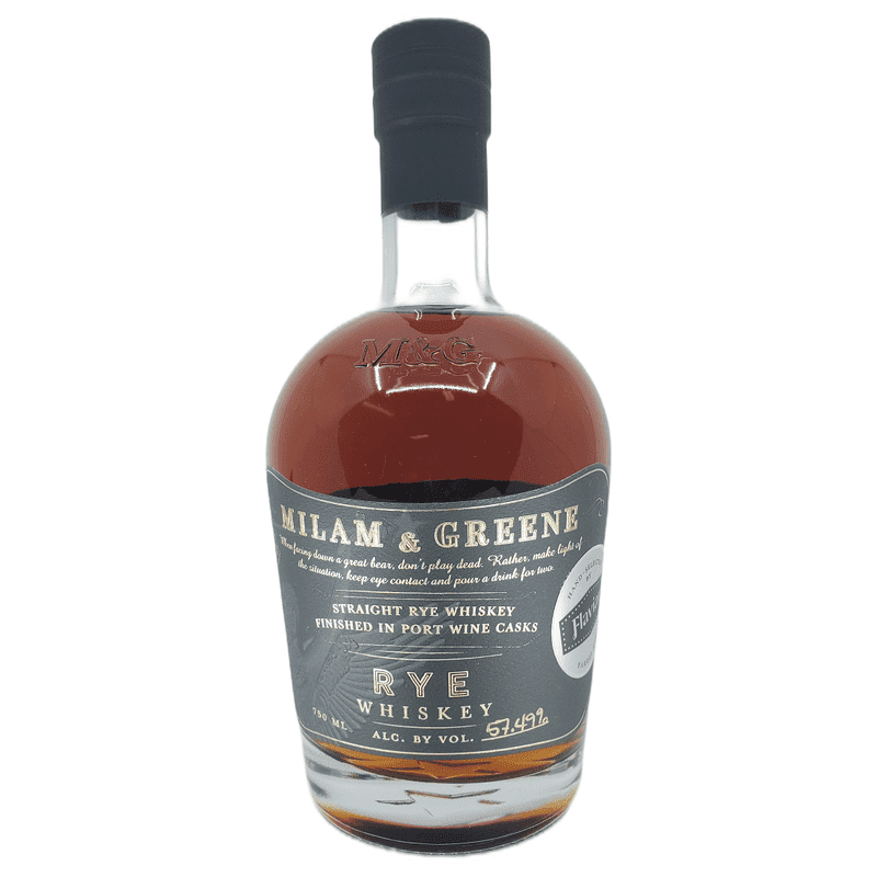 Milam & Greene 'Flaviar Private Barrel' Port Cask Finish Straight Rye Whiskey - ForWhiskeyLovers.com