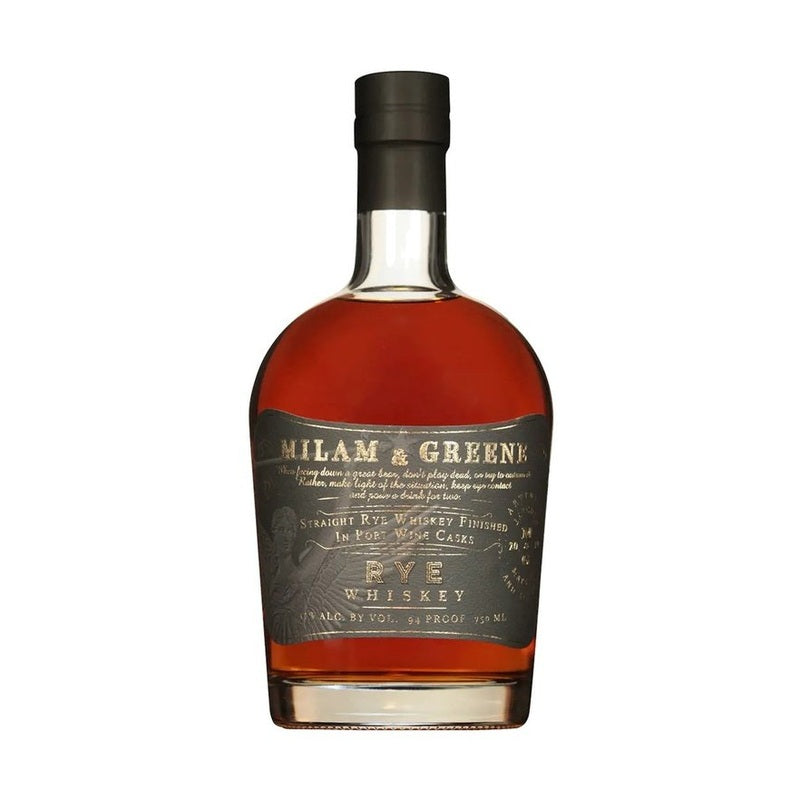 Milam & Greene Port Cask Finish Straight Rye Whiskey - ForWhiskeyLovers.com