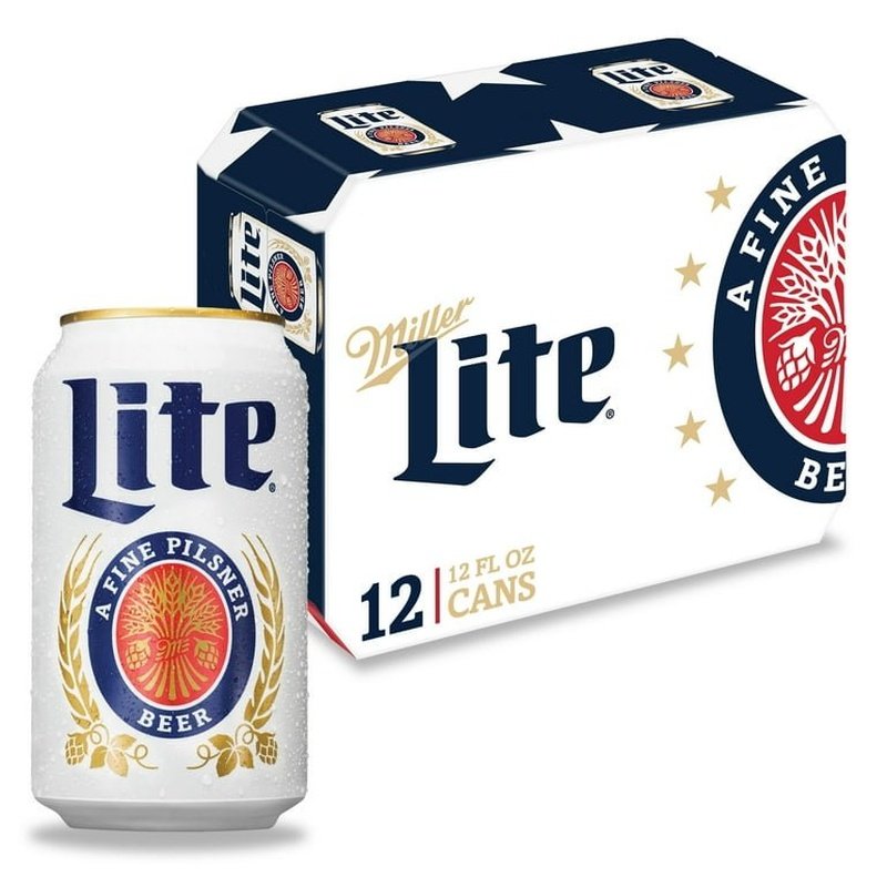 Miller Lite 12-Pack Cans - ForWhiskeyLovers.com