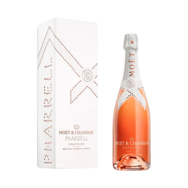 Moët & Chandon x Pharrell Williams Imperial Nectar Rose Champagne with Gift Box - ForWhiskeyLovers.com