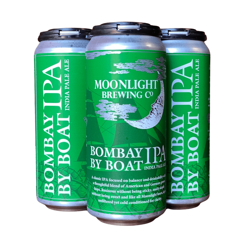 Moonlight Brewing Co 'Bombay by Boat' IPA 4-Pack - ForWhiskeyLovers.com