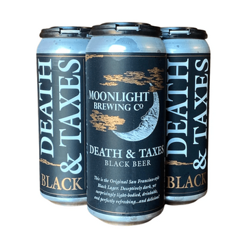 Moonlight Brewing Co. 'Death & Taxes' Black Beer 4-Pack - ForWhiskeyLovers.com