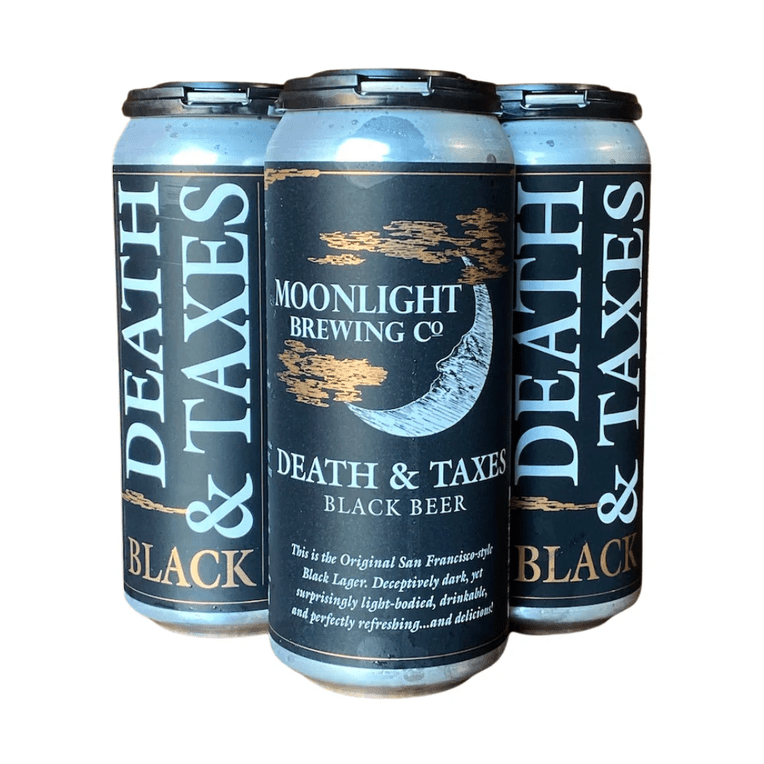 Moonlight Brewing Co. 'Death & Taxes' Black Beer 4-Pack - ForWhiskeyLovers.com