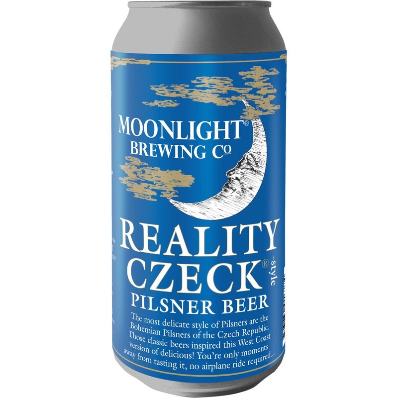 Moonlight Brewing 'Reality Czeck' Czech Pilsner 4-Pack - ForWhiskeyLovers.com