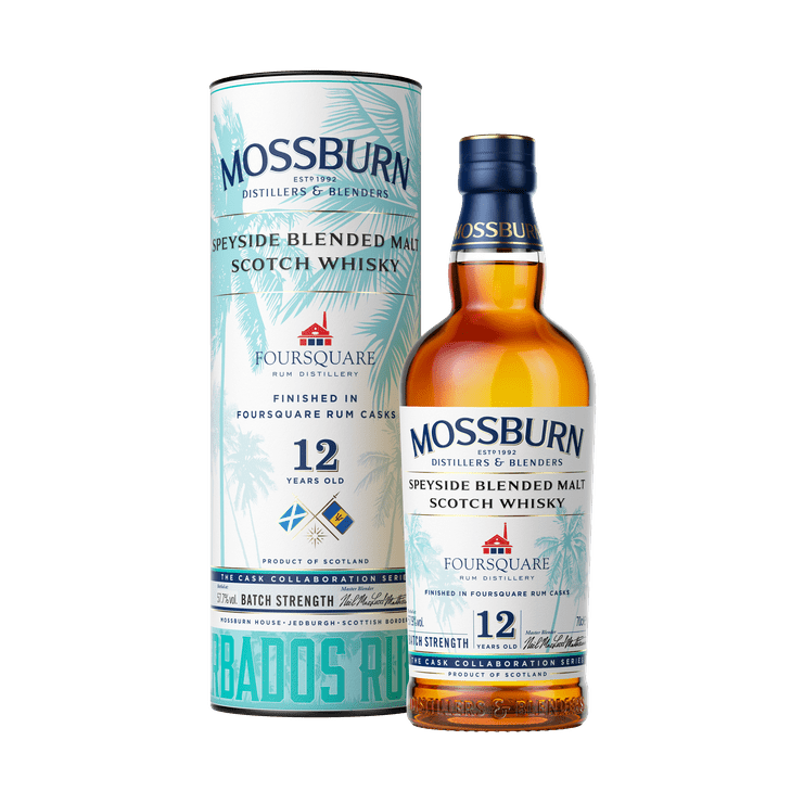 Mossburn 12 Year Old Speyside Blended Malt Foursquare Rum Finish - ForWhiskeyLovers.com
