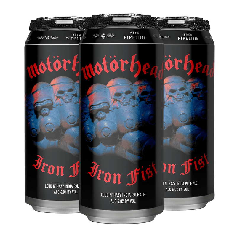 Motorhead Iron Fist Loud N' Hazy IPA Beer 4-Pack - ForWhiskeyLovers.com