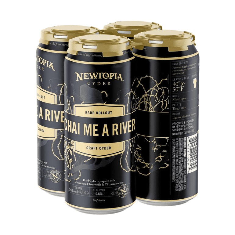 Newtopia Chai Me A River Cyder 4-Pack - ForWhiskeyLovers.com