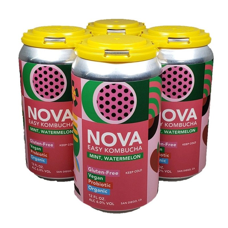 Nova Easy Kombucha Mint - Watermelon 4-Pack - ForWhiskeyLovers.com