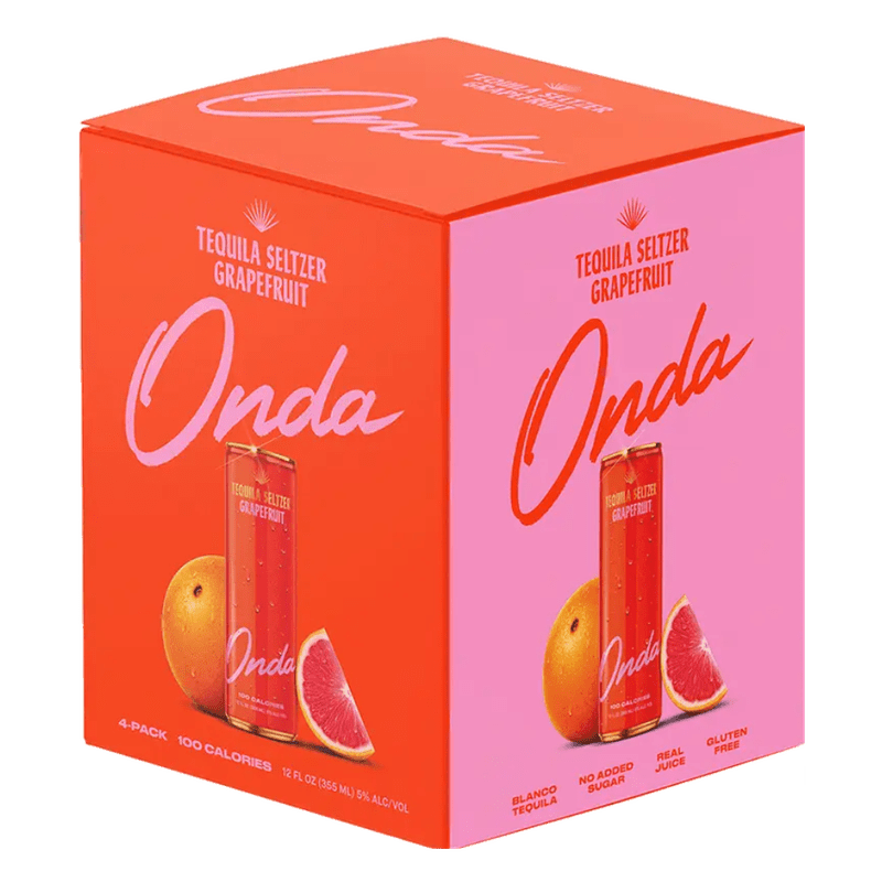 ONDA Tequila Seltzer 'Grapefruit' 4-Pack - ForWhiskeyLovers.com