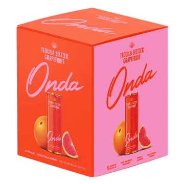 ONDA Tequila Seltzer 'Grapefruit' 4-Pack - ForWhiskeyLovers.com