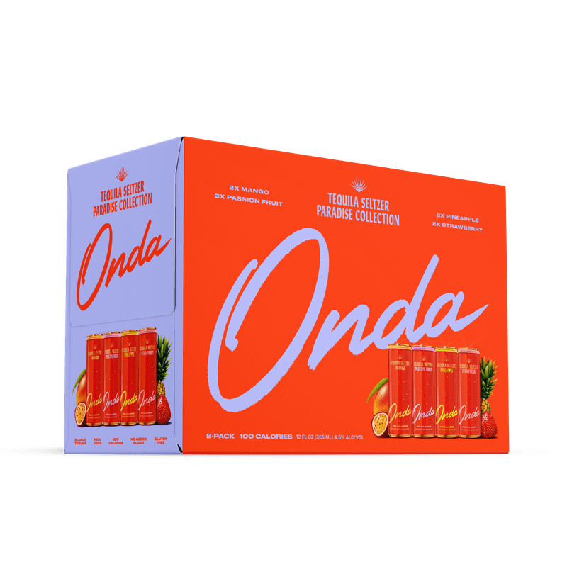 ONDA Tequila Seltzer 'Paradise Collection' 8-Pack - ForWhiskeyLovers.com