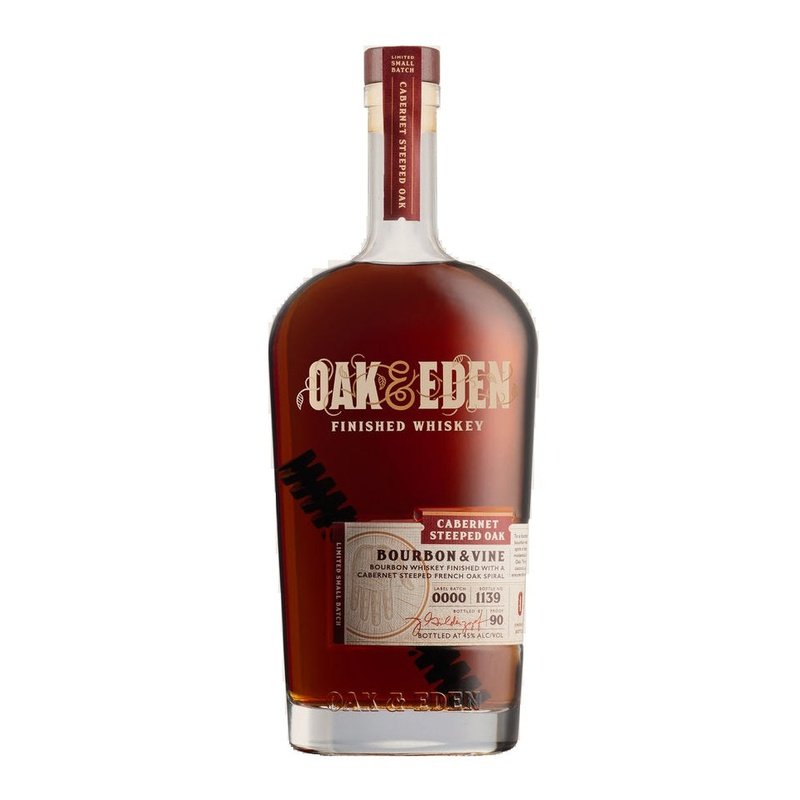 Oak & Eden Cabernet Steeped Oak Bourbon & Vine Whiskey - ForWhiskeyLovers.com