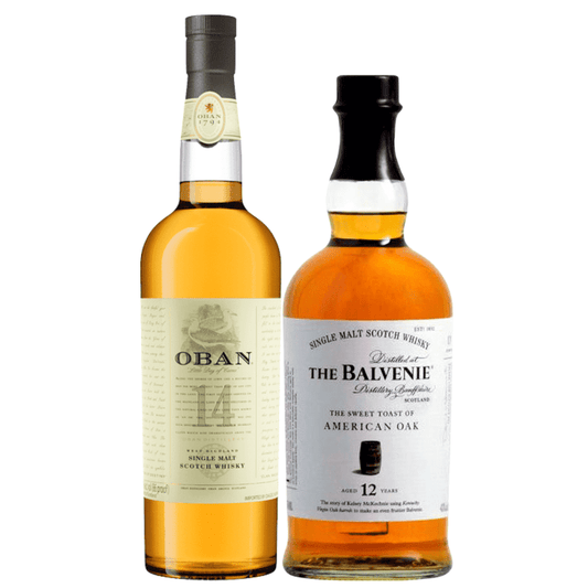 Oban 14 Year Old & Balvenie 12 Year Old Sweet Toast Bundle - ForWhiskeyLovers.com